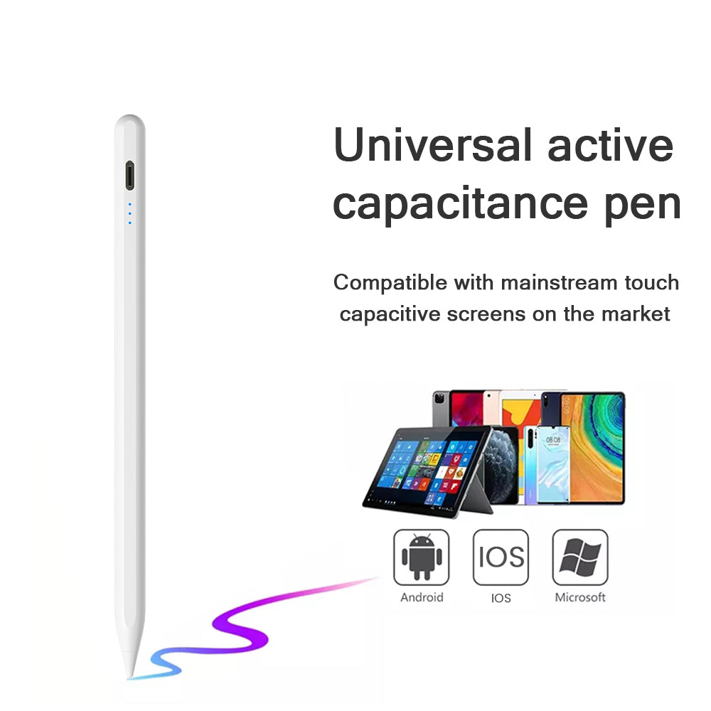 2023 New Arrival Original Stylus Pen, iPhone Stylus Compatible for iOS/Android Touchscreens/Phones, Rechargeable Stylus Pen with High Precise Tip, Stylus Pencil for Apple/Android/Samsung Tablet, White