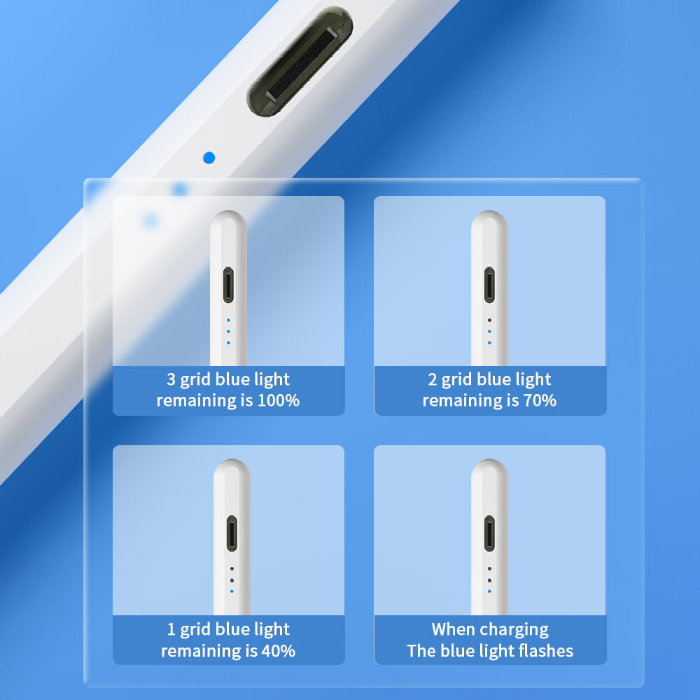 2023 New Arrival Original Stylus Pen, iPhone Stylus Compatible for iOS/Android Touchscreens/Phones, Rechargeable Stylus Pen with High Precise Tip, Stylus Pencil for Apple/Android/Samsung Tablet, White