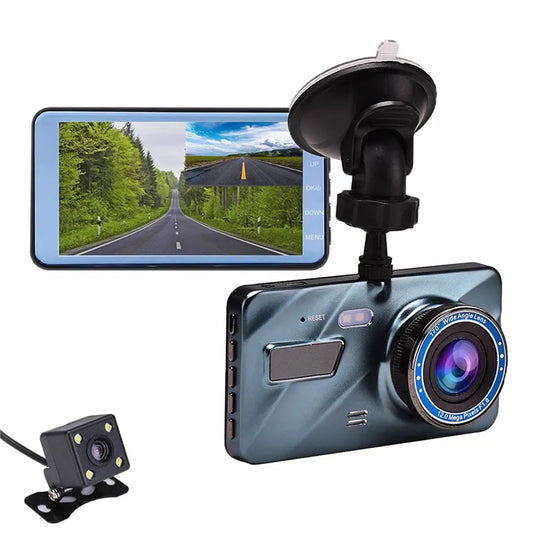 2023 Car Dash Cam 1296P 4.0 inch IPS Screen Car Rear Camera Dual Lens Front and Rear Car Dvr Driving Recorder