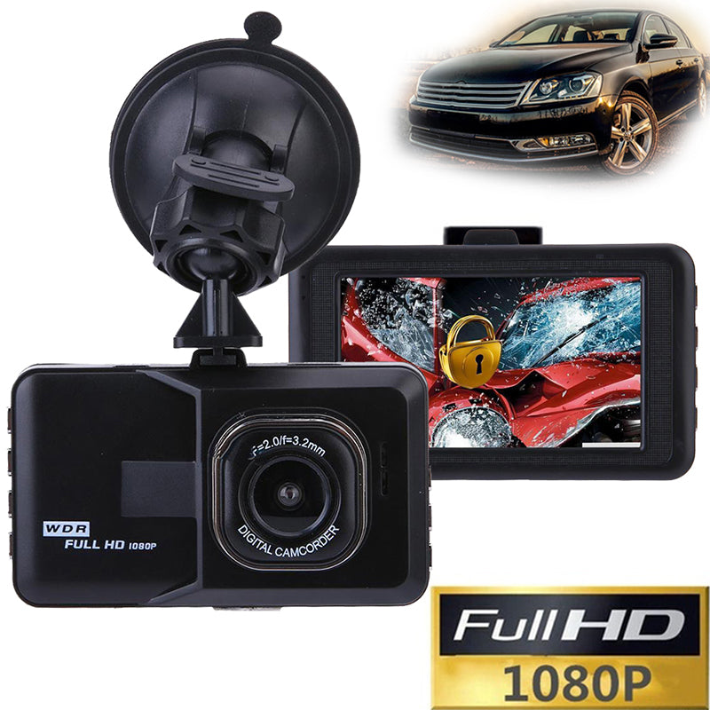 Mini Driving Recording HD 1080p Driving Recorder Night Vision Recording Dash Cam Black