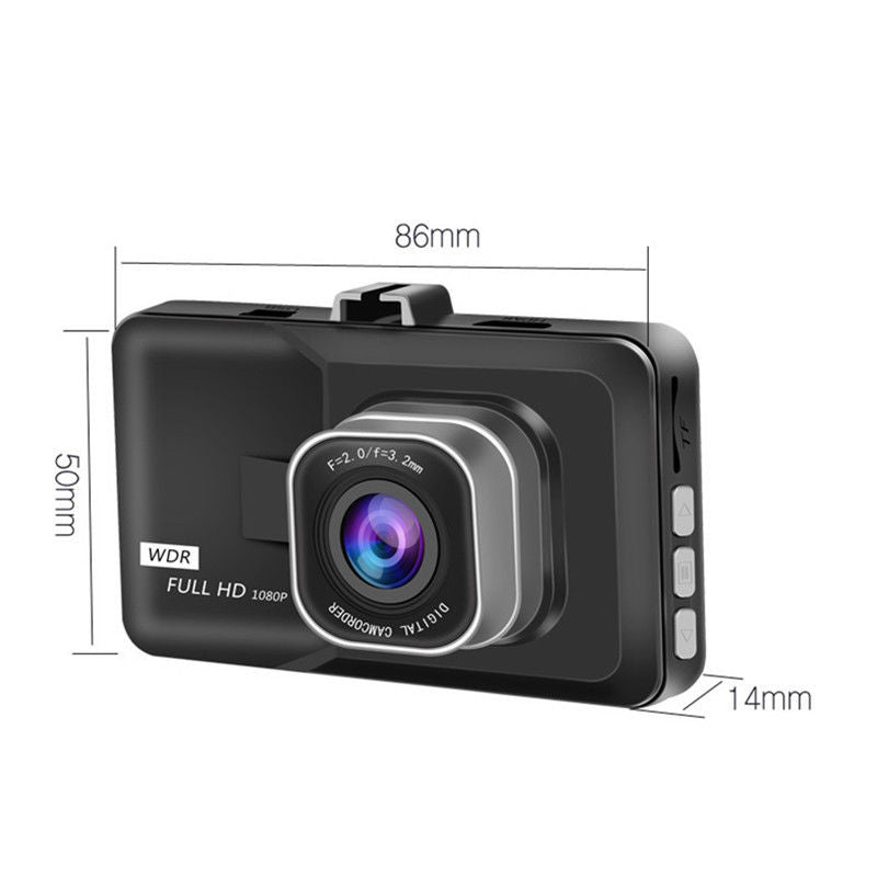 Mini Driving Recording HD 1080p Driving Recorder Night Vision Recording Dash Cam Black