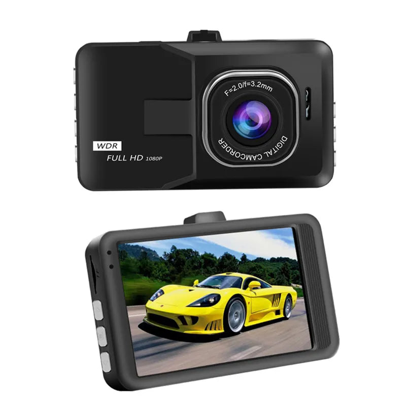 Mini Driving Recording HD 1080p Driving Recorder Night Vision Recording Dash Cam Black