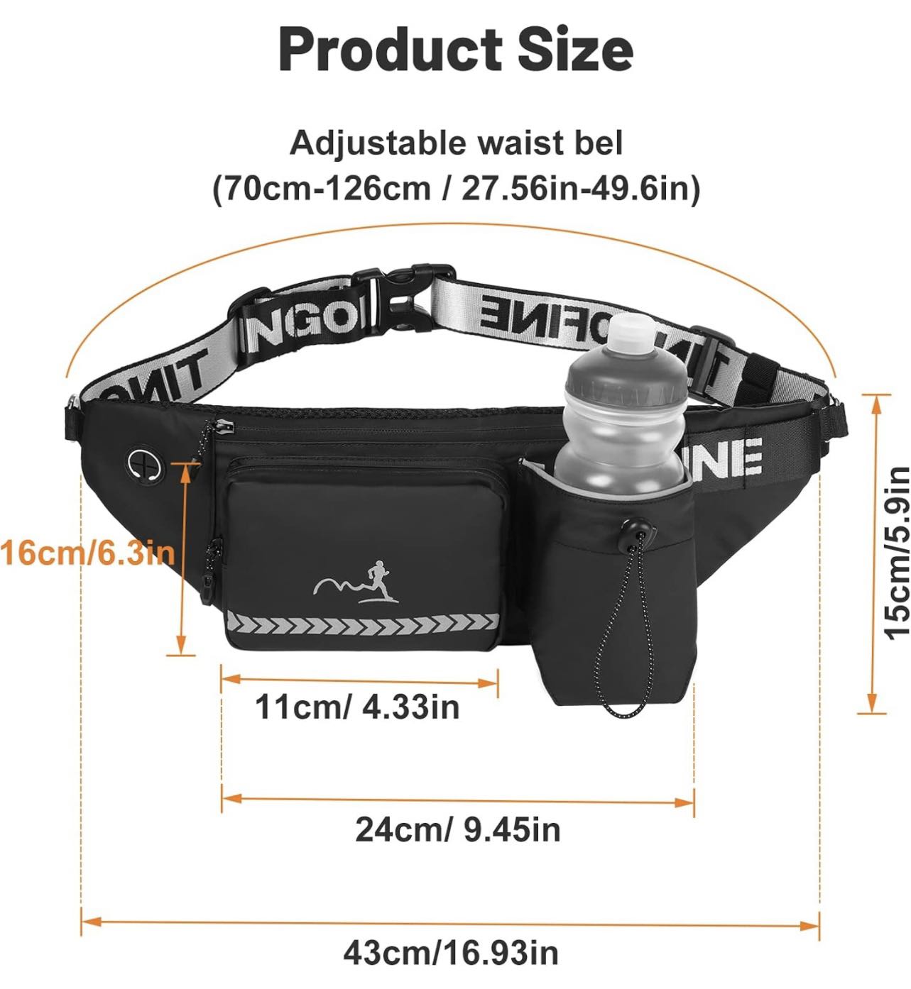 Waist Bag Running Belt Sports Fanny Pack Money Belt Pouch