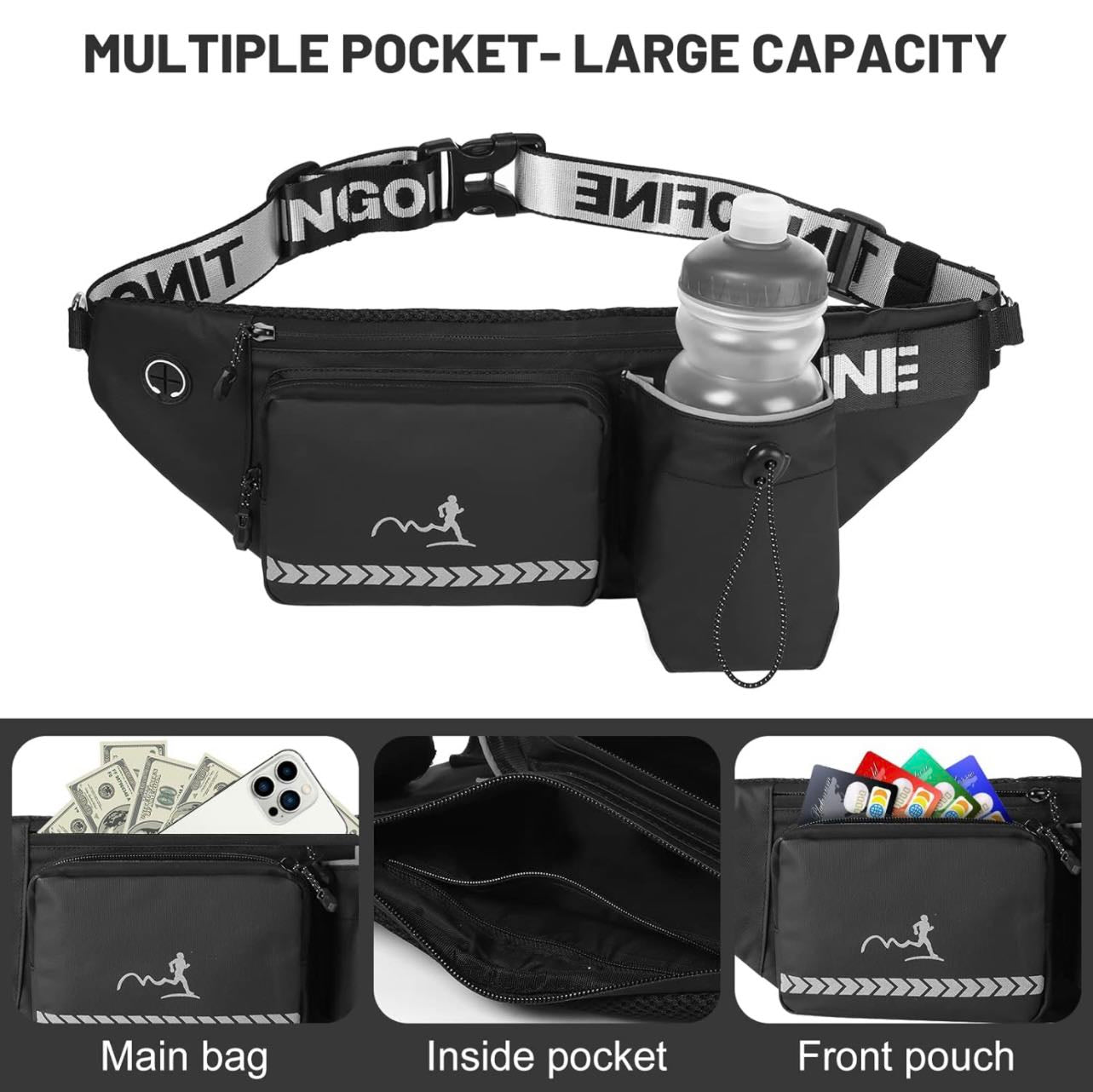 Waist Bag Running Belt Sports Fanny Pack Money Belt Pouch