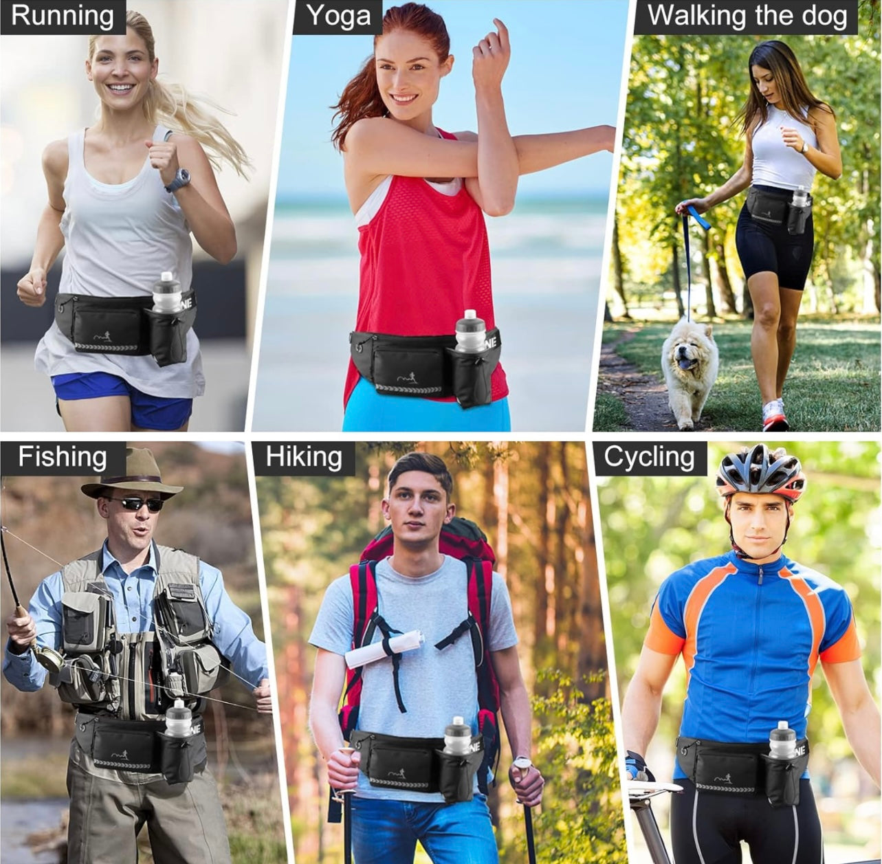 Waist Bag Running Belt Sports Fanny Pack Money Belt Pouch